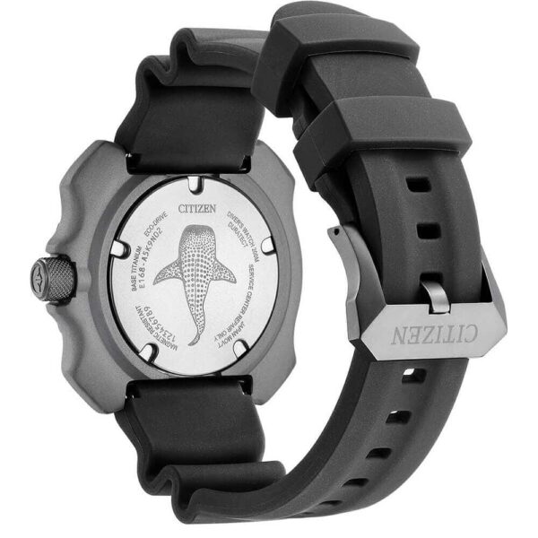 Citizen Limited Edition Whale Shark Engraved Divers Watch Back