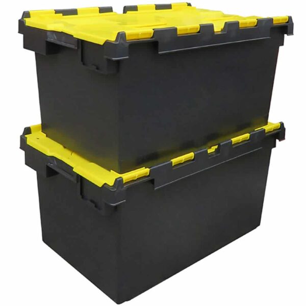 Gear Gulper Dive Equipment Storage Box Black/Yellow Stacked