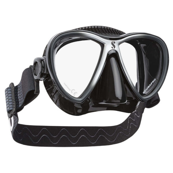 Scubapro Synergy Twin Mask With Comfort Strap Black Silver