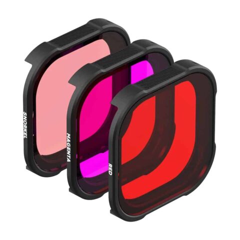 PolarPro Divemaster 3pk Filters For GoPro Hero12 Red, Magenta and Snorkel Filter