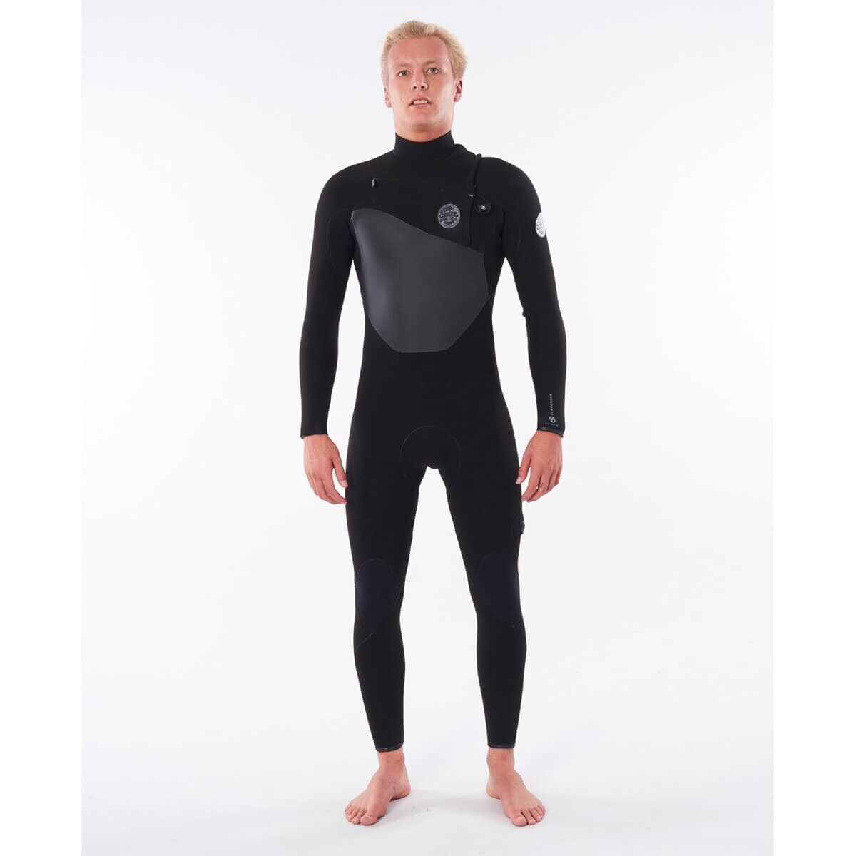 Rip Curl Mens 5/3mm Flashbomb CZ Wetsuit Black Front