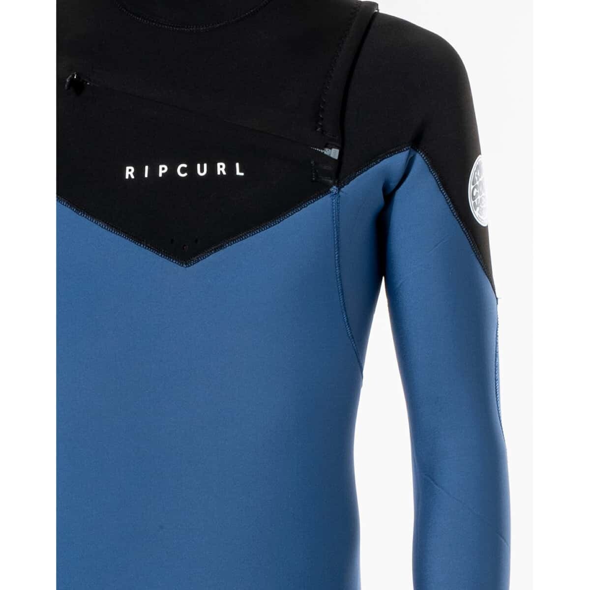 Rip Curl Mens 4/3mm dawn Patrol warmth CZ Wetsuit Blue/Black Chest