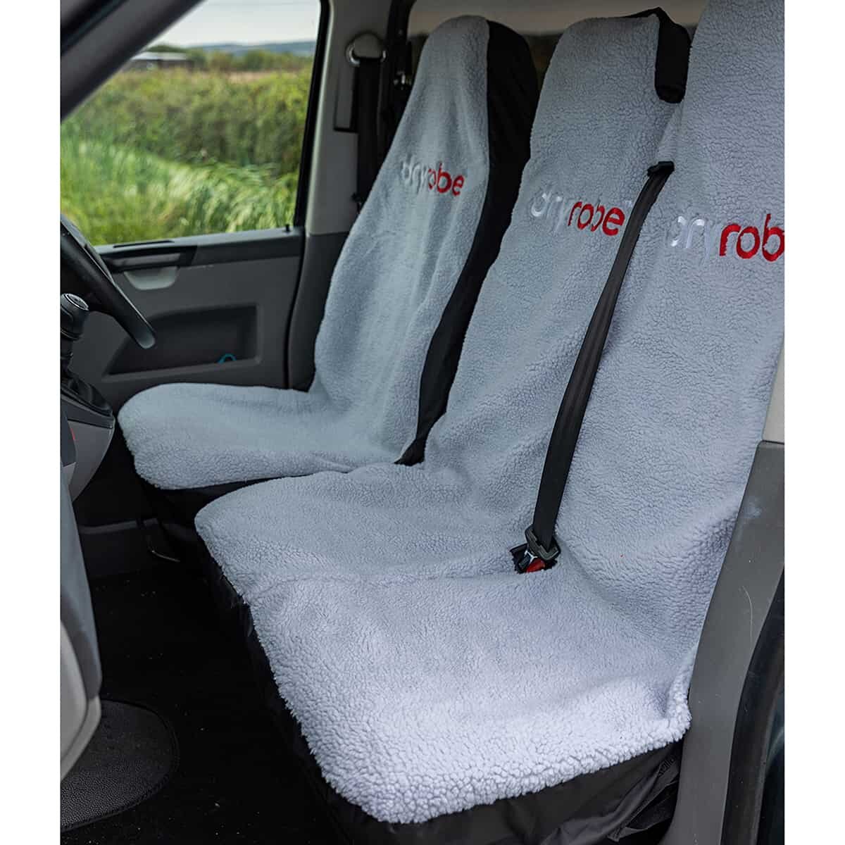 Dryrobe Double Van Seat Cover Grey Fitted In Van