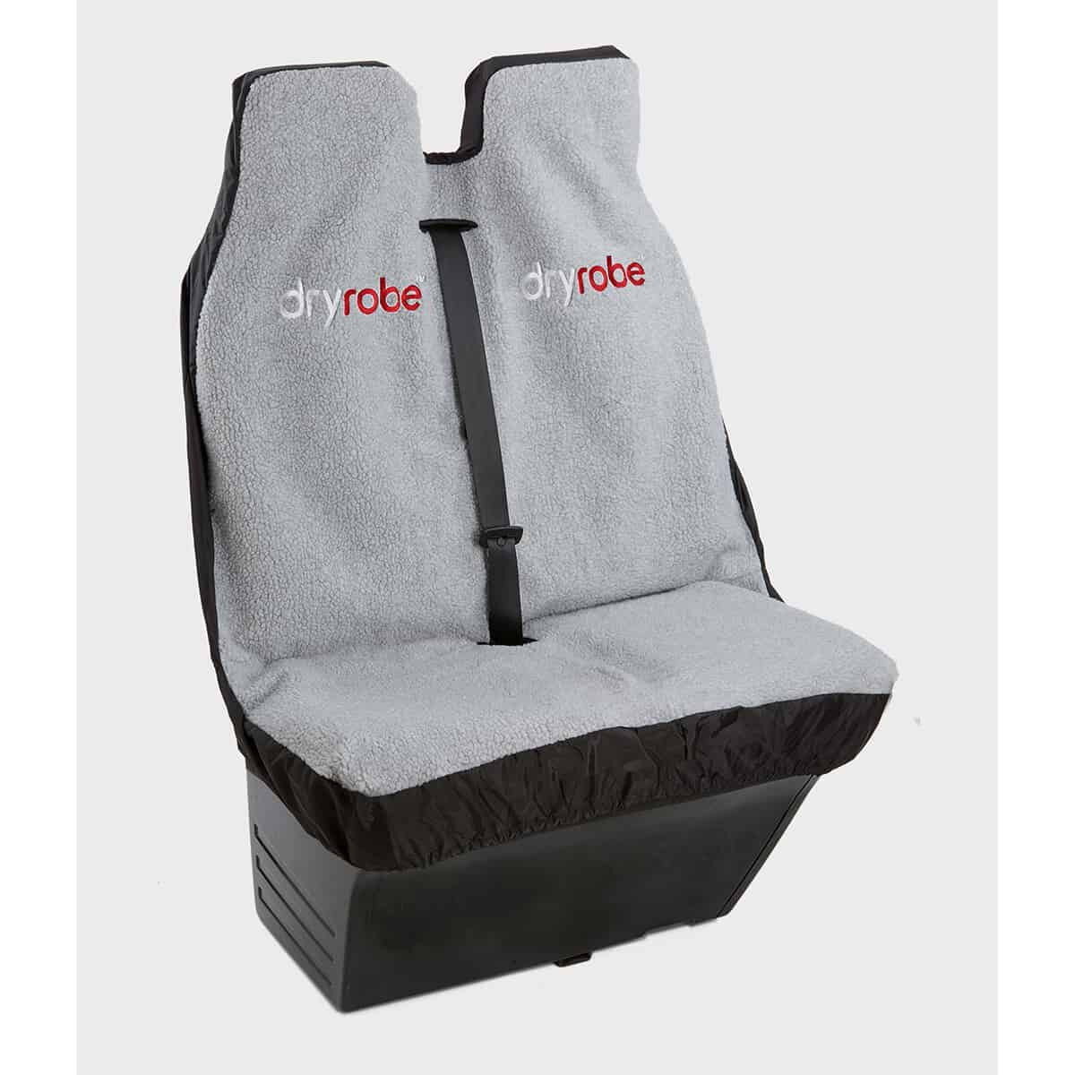Dryrobe Double Van Seat Cover Grey With Seat Belt visible