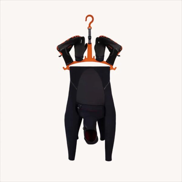 C-Monsta Wetsuit Hanger Orange With Wetsuit Boots + Gloves