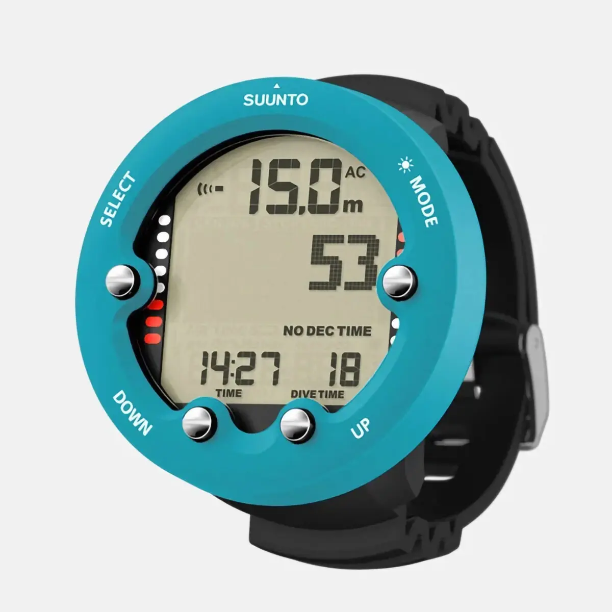 Suunto Zoop Novo Computer Aqua Blue Profile