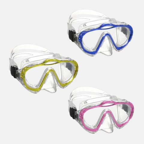 MARES SHARKY KIDS SNORKEL MASK BLUE PINK YELLOW