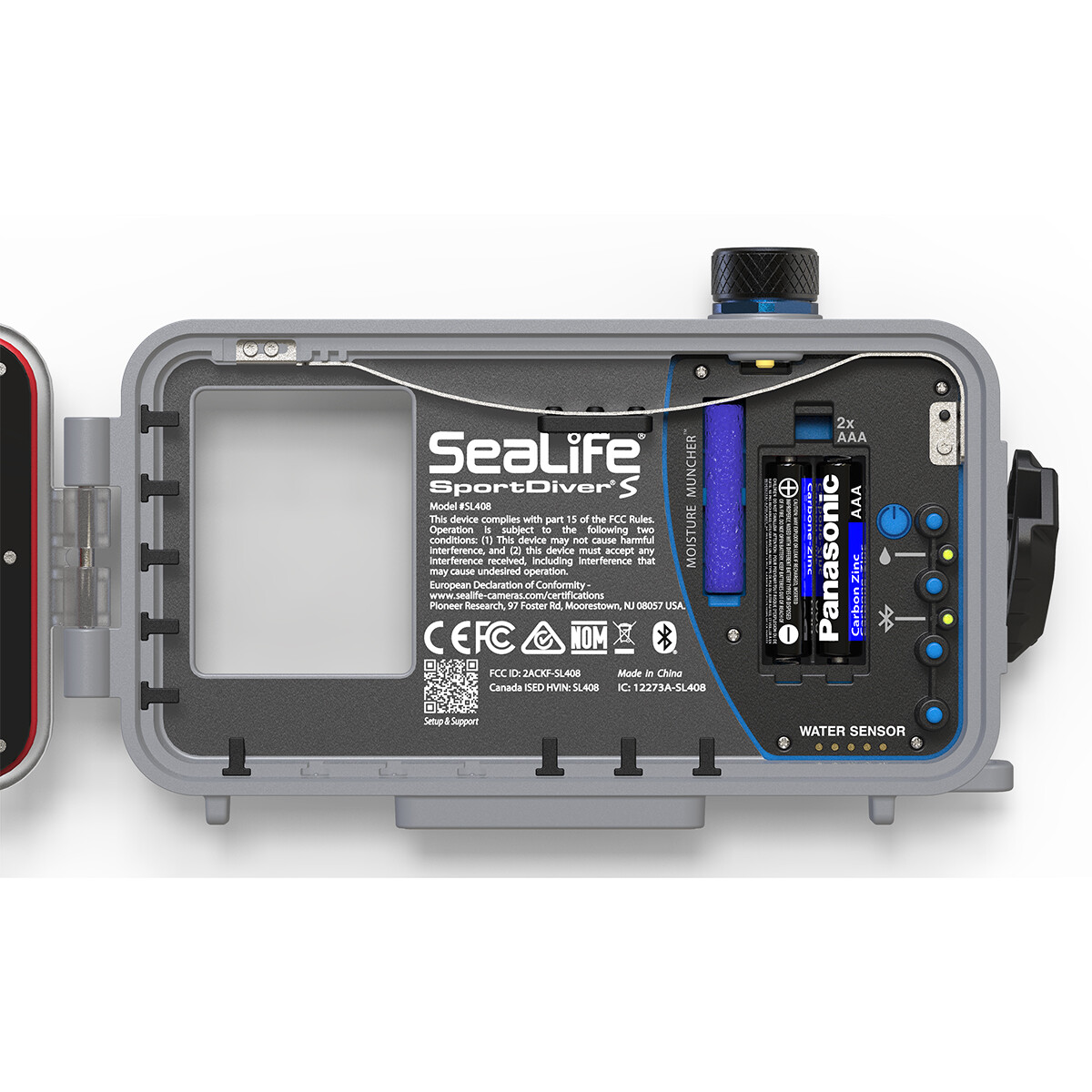 sealife sportdiver s underwater smartphone housing open