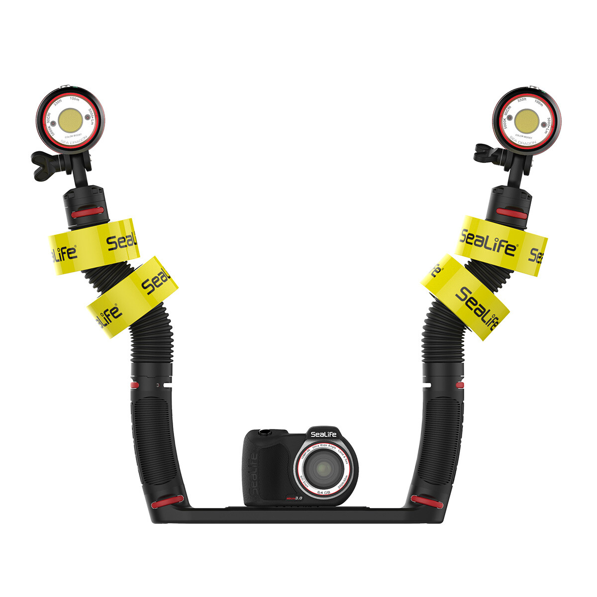 SeaLife Flex Connect Floatation Rings SL931 In Use Micro 3.0 Dual Rig