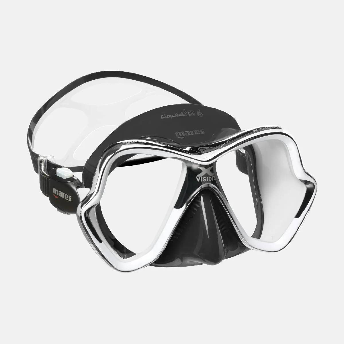 Mares X-Vision Chrome Liquid Skin White